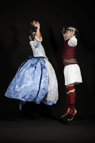 Pareja falleros felices