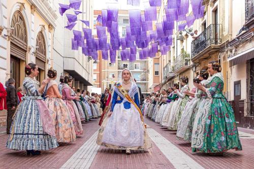 Foto artistica de falleros